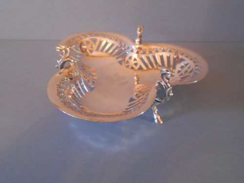 ANTIQUE SCOTTISH SILVER PIERCED CLOVER DISH 1900 - ADDITIONAL PHOTO 2
