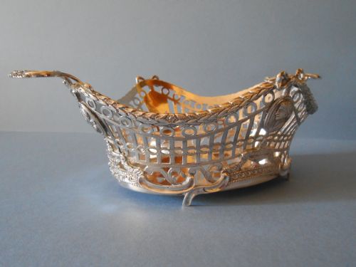 STUNNING SOLID DUTCH SILVER BASKET - ADDITIONAL PHOTO 2