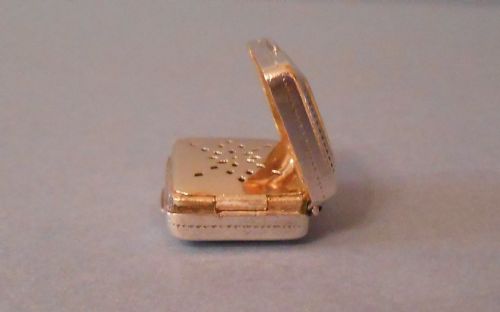 ANTIQUE GEORGIAN SOLID SILVER VINAIGRETTE - ADDITIONAL PHOTO 1