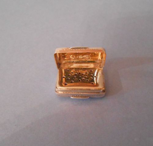 ANTIQUE GEORGIAN SOLID SILVER VINAIGRETTE - ADDITIONAL PHOTO 3