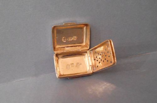 ANTIQUE GEORGIAN SOLID SILVER VINAIGRETTE - ADDITIONAL PHOTO 4