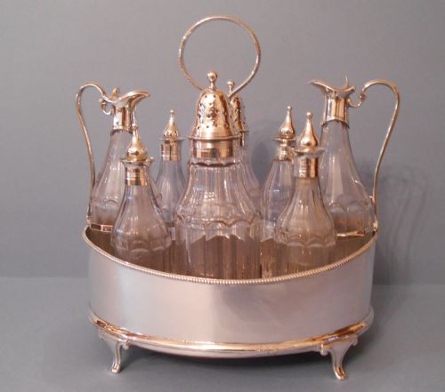 george iii solid silver cruet hennell - CATEGORY: ANTIQUE SILVER - DATED GEORGIAN