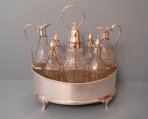 GEORGE III SOLID SILVER CRUET HENNELL - ADDITIONAL PHOTO 9