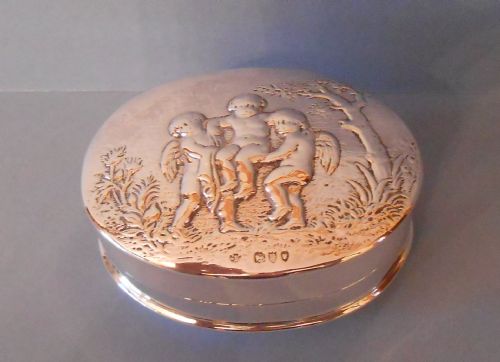 solid silver travelling soap box barnard 1895 - CATEGORY: ANTIQUE SILVER - DATED VICTORIAN