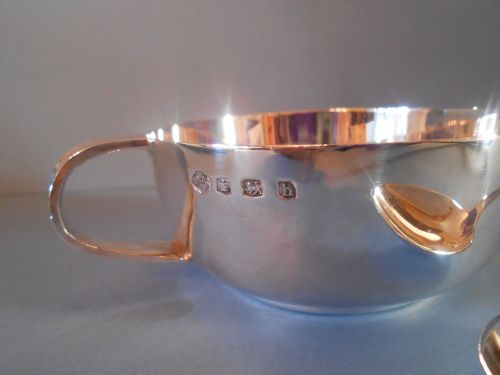 ANTIQUE SILVER CHRISTENING SET 1925 - ADDITIONAL PHOTO 2