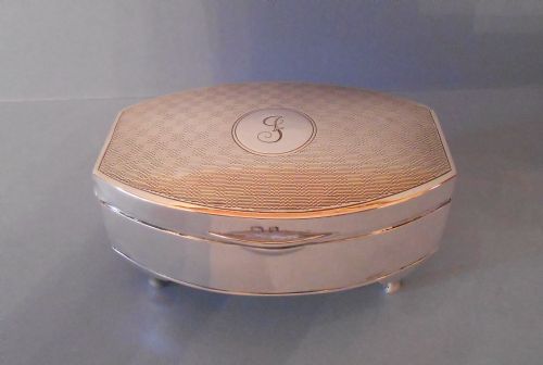 antique silver jewellery box 1926 - CATEGORY: ANTIQUE SILVER - DATED 1920
