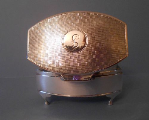 ANTIQUE SILVER JEWELLERY BOX 1926 - ADDITIONAL PHOTO 3