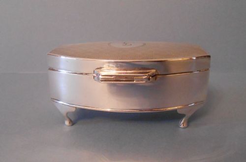 ANTIQUE SILVER JEWELLERY BOX 1926 - ADDITIONAL PHOTO 4