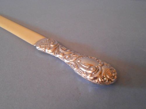 ANTIQUE SILVER IVORY PAGE TURNER 1912 - ADDITIONAL PHOTO 4