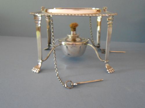 ANTIQUE SOLID SILVER SPIRIT KETTLE - ADDITIONAL PHOTO 4