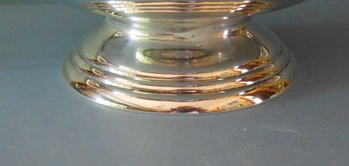 LARGE ANTIQUE SOLID SILVER UNENGRAVED TROPHY BARNARD - ADDITIONAL PHOTO 2