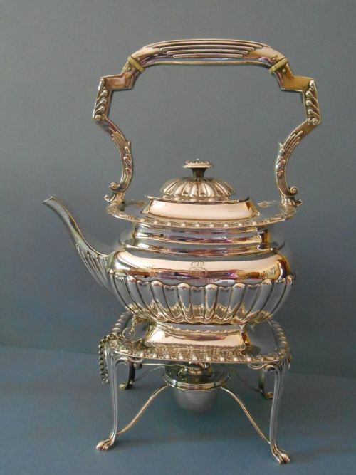 antique edwardian solid silver spirit kettle 1904 - CATEGORY: ANTIQUE SILVER - DATED EDWARDIAN