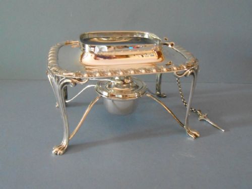 ANTIQUE EDWARDIAN SOLID SILVER SPIRIT KETTLE 1904 - ADDITIONAL PHOTO 2