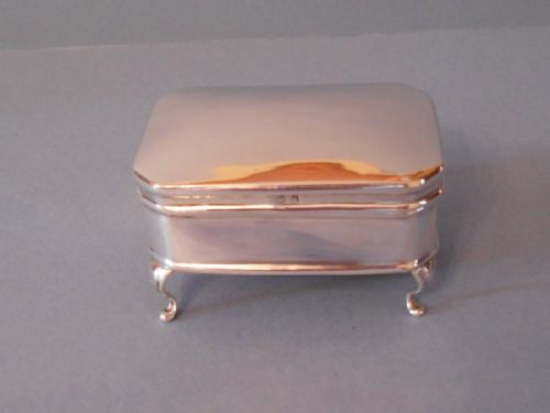 ANTIQUE SOLID SILVER JEWELLERY BOX - ADDITIONAL PHOTO 2