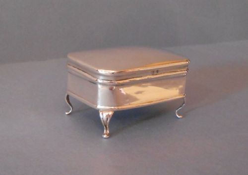 ANTIQUE SOLID SILVER JEWELLERY BOX - ADDITIONAL PHOTO 3