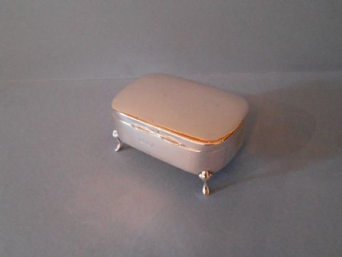 ANTIQUE SOLID SILVER EDWARDIAN JEWELLERY BOX - ADDITIONAL PHOTO 1