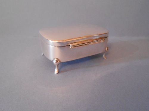 ANTIQUE SOLID SILVER EDWARDIAN JEWELLERY BOX - ADDITIONAL PHOTO 2