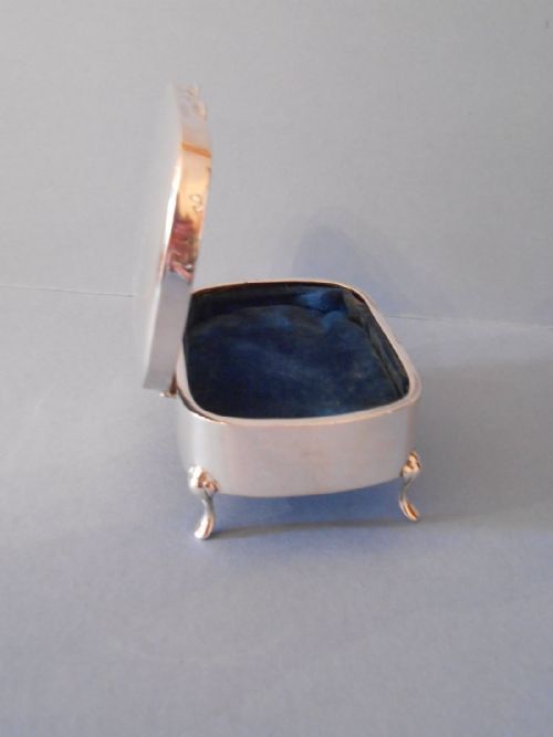 ANTIQUE SOLID SILVER EDWARDIAN JEWELLERY BOX - ADDITIONAL PHOTO 3