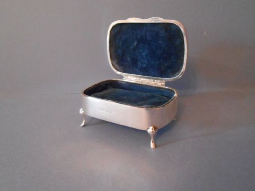 ANTIQUE SOLID SILVER EDWARDIAN JEWELLERY BOX - ADDITIONAL PHOTO 4