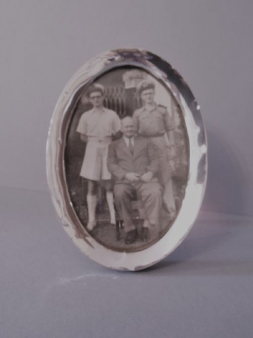 ANTIQUE SOLID SILVER EDWARDIAN PHOTOGRAPHPICTURE FRAME - ADDITIONAL PHOTO 2