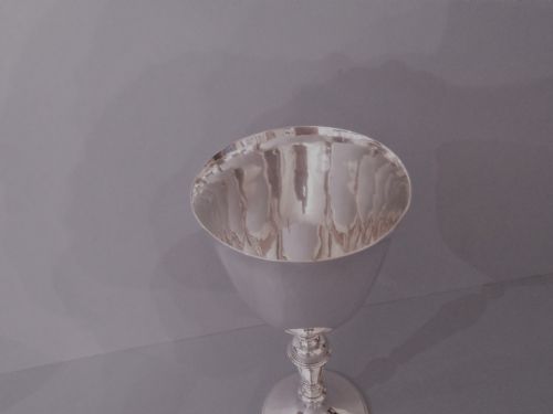 HEAVY SOLID SILVER CHALICEGOBLETTROPHYCUP MAPPIN WEBB - ADDITIONAL PHOTO 1