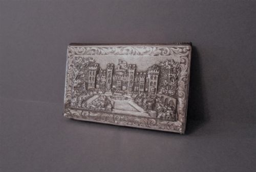 antique silver double castle top aidememoire nathanial mills - CATEGORY: ANTIQUE MISCELLANEOUS - DATED VICTORIAN