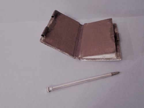 ANTIQUE SILVER DOUBLE CASTLE TOP AIDEMEMOIRE NATHANIAL MILLS - ADDITIONAL PHOTO 5