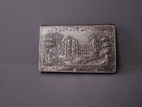 ANTIQUE SILVER DOUBLE CASTLE TOP AIDEMEMOIRE NATHANIAL MILLS - ADDITIONAL PHOTO 6