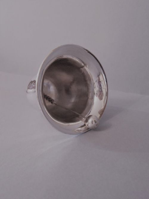 LARGE ANTIQUE SOLID SILVER COW BELL - ADDITIONAL PHOTO 2