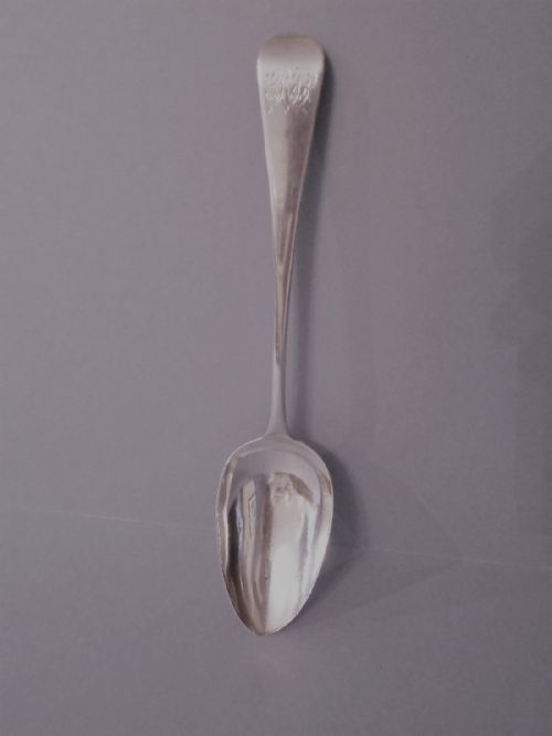 antique silver georgian servingtablespoon exeter - CATEGORY: ANTIQUE SILVER - DATED GEORGIAN