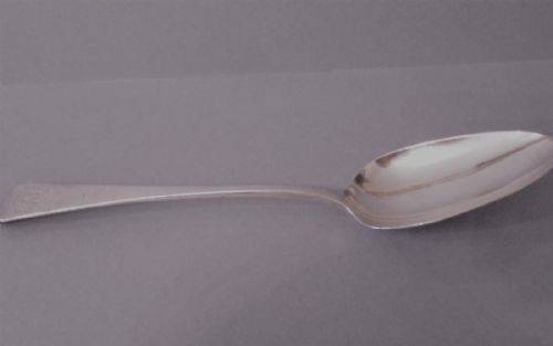 ANTIQUE SILVER GEORGIAN SERVINGTABLESPOON EXETER - ADDITIONAL PHOTO 1