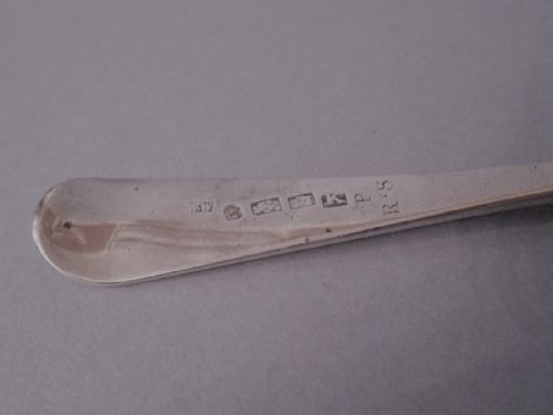 ANTIQUE SILVER GEORGIAN SERVINGTABLESPOON EXETER - ADDITIONAL PHOTO 3