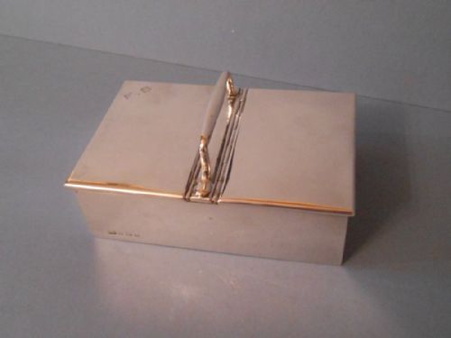 SOLID SILVER PARTNERS CIGARCIGARETTE BOX 1922 - ADDITIONAL PHOTO 1