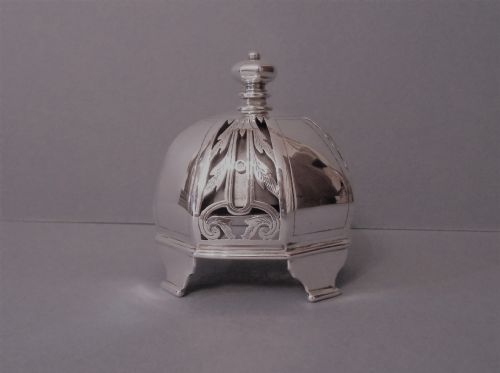 antique silver reception or shop bell - CATEGORY: ANTIQUE SILVER - DATED EDWARDIAN