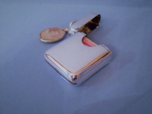 ANTIQUE SILVER COMBINATION VESTA AND STAMP CASE - ADDITIONAL PHOTO 3
