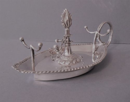 UNUSUAL ANTIQUE SOLID SILVER WAX JACKSTAND 1902 - ADDITIONAL PHOTO 2