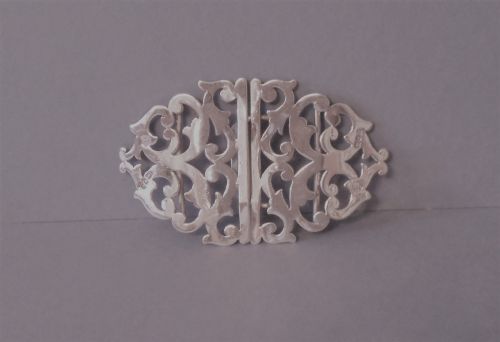 solid silver antique nurse's buckle 1900 - CATEGORY: ANTIQUE SILVER - DATED VICTORIAN