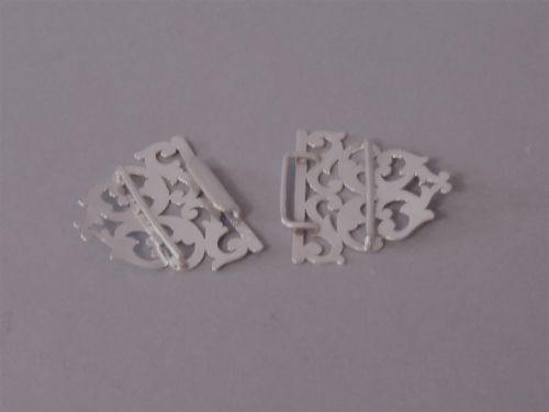 SOLID SILVER ANTIQUE NURSE'S BUCKLE 1900 - ADDITIONAL PHOTO 1