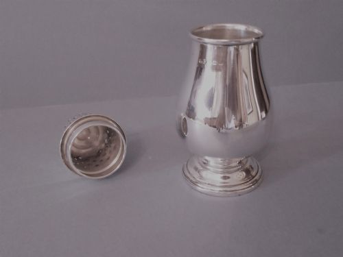 ANTIQUE SOLID SILVER SUGAR CASTOR - ADDITIONAL PHOTO 1