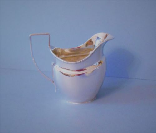 ANTIQUE SOLID SILVER VICTORIAN JUG - ADDITIONAL PHOTO 2