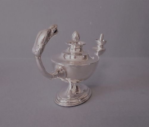 ANTIQUE SILVER TABLE LIGHTER 1904 - ADDITIONAL PHOTO 2