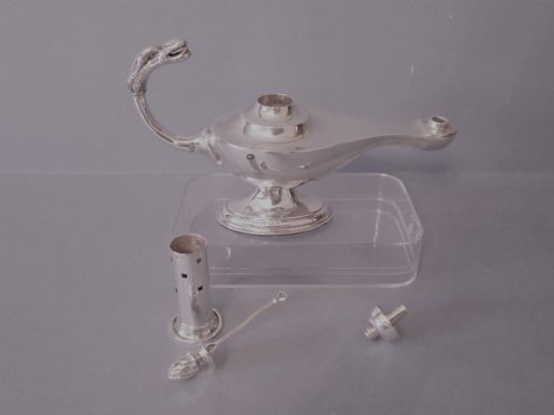 ANTIQUE SILVER TABLE LIGHTER 1904 - ADDITIONAL PHOTO 5