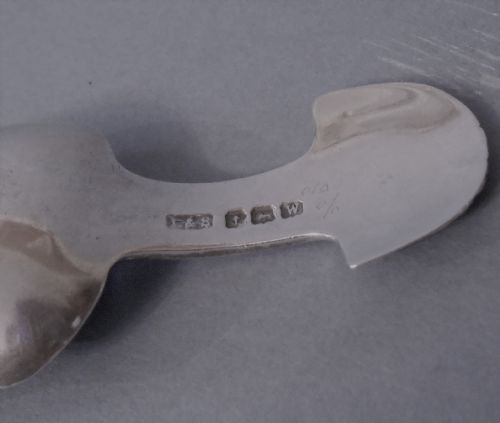 ANTIQUE SOLID SILVER CADDY SPOON - ADDITIONAL PHOTO 2
