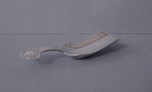 ANTIQUE SOLID SILVER CADDY SPOON - ADDITIONAL PHOTO 3