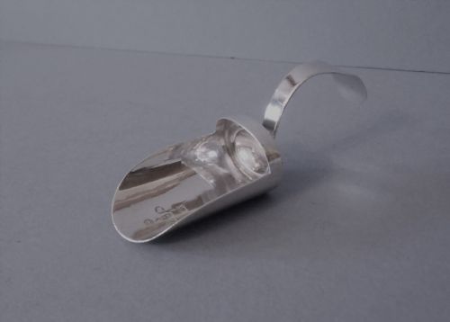 EXCELLENT ANTIQUE GEORGIAN SOLID SILVER CADDY SPOON - ADDITIONAL PHOTO 2