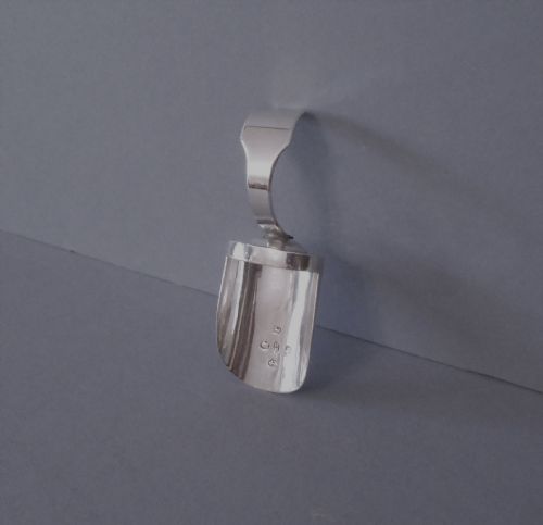 EXCELLENT ANTIQUE GEORGIAN SOLID SILVER CADDY SPOON - ADDITIONAL PHOTO 5