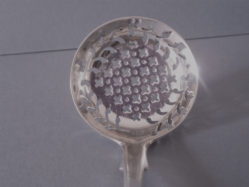 ANTIQUE SILVER GEORGE III SIFTER SPOON 1817 - ADDITIONAL PHOTO 2