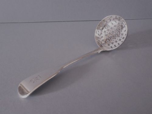 ANTIQUE SILVER GEORGE III SIFTER SPOON 1817 - ADDITIONAL PHOTO 4
