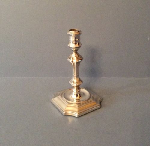 ANTIQUE SOLID SILVER TAPER OR CANDLESTICK - ADDITIONAL PHOTO 1