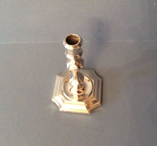 ANTIQUE SOLID SILVER TAPER OR CANDLESTICK - ADDITIONAL PHOTO 3